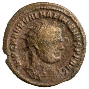 Münze, Follis (Follaro), 297 n. Chr.