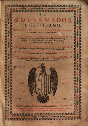 El Governador Christiano ...