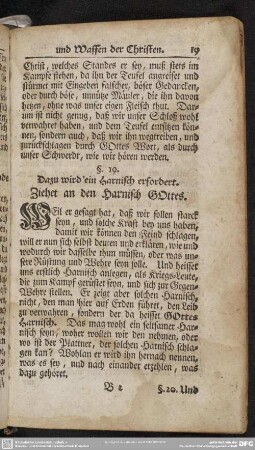 §. 19. Dazu wird ein Harnisch erfordert
