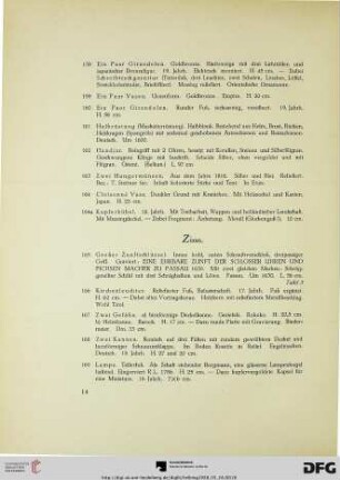 Zinn (Nr. 165-175)