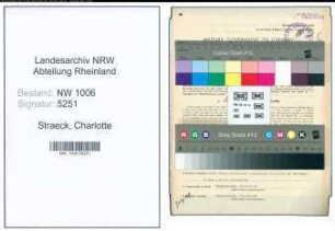 Entnazifizierung Charlotte Straeck , geb. 04.04.1903 (Buchhalterin)