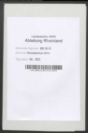 Prüfung der ev. Kandidaten der Theologie, Buchstabe B