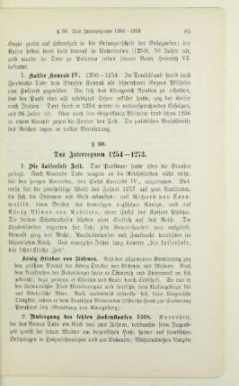 § 30. Das Interregnum 1254-1273