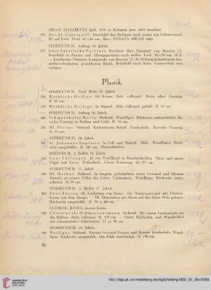 Plastik (Nr. 378-391)