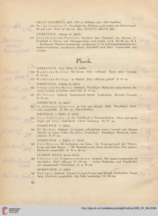 Plastik (Nr. 378-391)