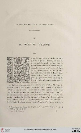 2. Pér. 9.1874: M. John W. Wilson, 4 : les grandes collections étrangères II
