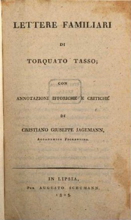 Lettere Familiari