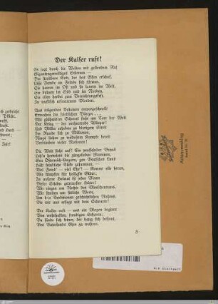 Der Kaiser ruft