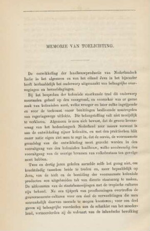 Memorie van toelichting
