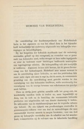 Memorie van toelichting