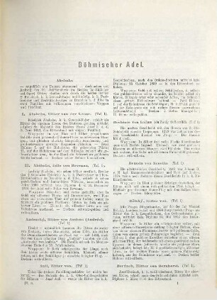 J. Siebmachers grosses und allgemeines Wappenbuch : in einer neuen, vollst. geordneten und reich vermehrten Auflage mit heraldischen und historisch-genealogischen Erläuterungen, 4,9. Der böhmische Adel