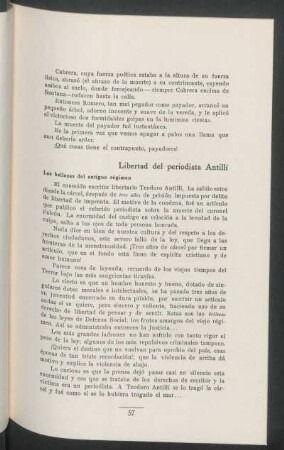 Libertad del periodista Antilli