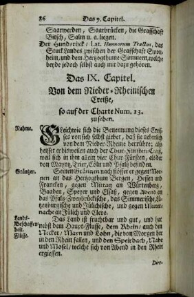 Das IX. Capitel. Von dem Nieder-Rheinischen Creiße