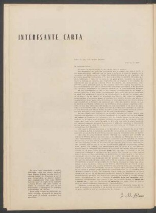 Interesante carta