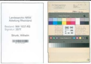 Entnazifizierung Wilhelm Strunk , geb. 12.07.1890 (Lehrer)