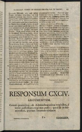 217-236, Responsum CXCIV. Census praeteriti neglecti - Responsum CXCVII. Divisio haer. retractata. inventar. matr. et tut.