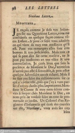 Sixième Lettre