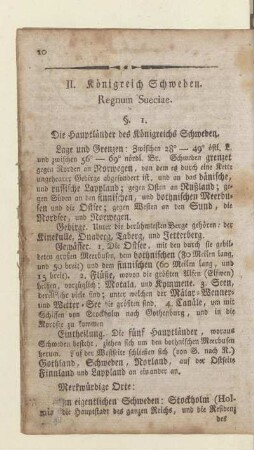 II. Königreich Schweden