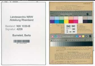 Entnazifizierung Berta Burneleit , geb. 00.00.0000 ()