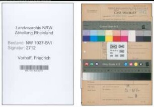 Entnazifizierung Friedrich Vorhoff , geb. 04.04.1894 (Gastwirt)