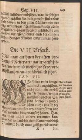 Die VII Ursach.