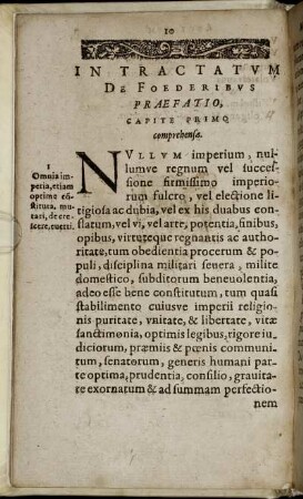 Capite primo. Comprehensa