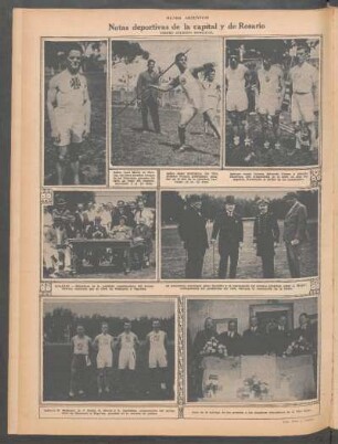 Notas deportivas de la capital y de Rosario [Fotografías]