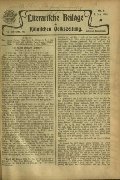 Titelseite einer Zeitung