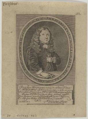 Bildnis des Ahasverus Fritschius