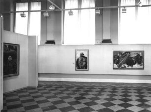 Dresden. Ausstellung "Aus den Depots der Neuen Meister", Albertinum, 5.8.-5.10.1997. Mosaiksaal (B. heller, G. Bondzin)