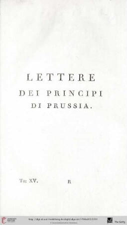 Lettere dei Principi di Prussia