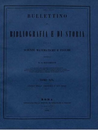 Tomo XIX. Indici degli articoli e dei nomi.
