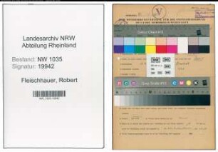 Entnazifizierung Robert Fleischhauer , geb. 12.09.1895 (Kesselmeister)
