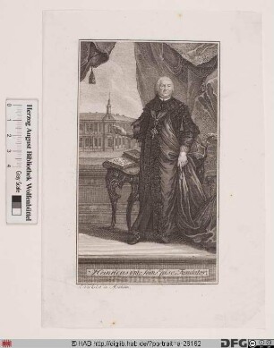 Bildnis Heinrich (Taufn.: Carl Sigismund) (Frhr. von Bibra), 1759-88 Fürstbischof von Fulda