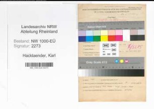 Entnazifizierung Karl Hacklaender, geb. 10.08.1896 (Kaufmann)