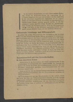 Umfassende Schulungs- und Bildungsarbeit: