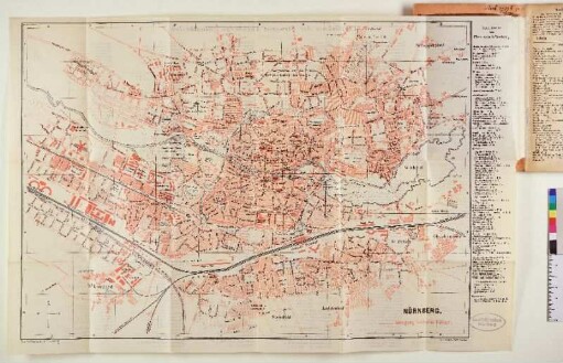 Karte: NÜRNBERG. Rundgang nach dem Führer.