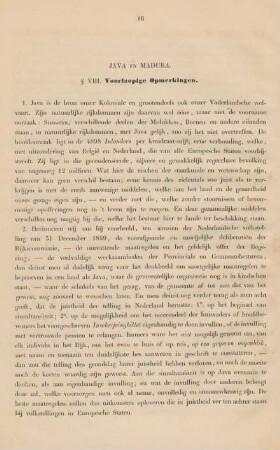 § VIII. [VII] Voorloopige opmerkingen