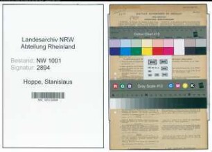 Entnazifizierung Stanislaus Hoppe, geb. 22.02.1893 (Kassengehilfe)