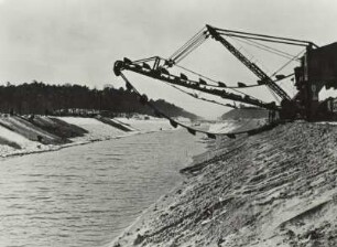 Eimerkettenbagger, Havelkanal, 1952