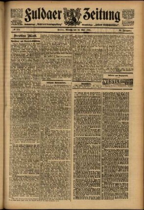 Zweite Ausgabe vom Montag, den 14. Mai 1906.