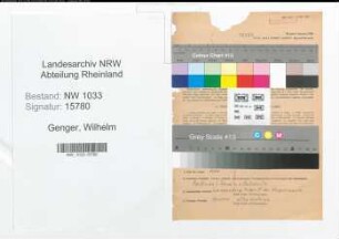 Entnazifizierung Wilhelm Genger , geb. 18.08.1901 (Polizeiinspektor)