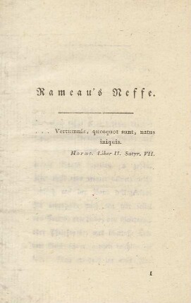 Rameau's Neffe