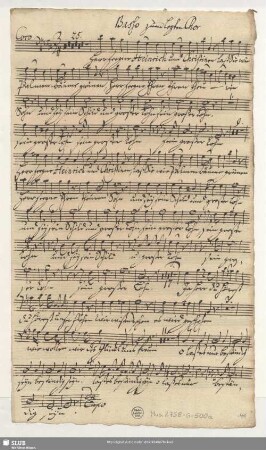 Basso zum letzten Chor