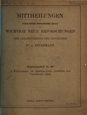 Die Rhätikon-Kette, Lechthaler- und Vorarlberger Alpen