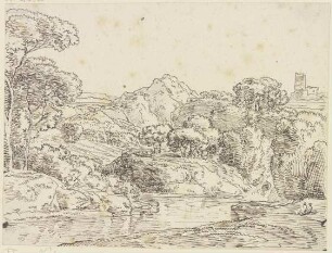 Gebirgslandschaft mit See