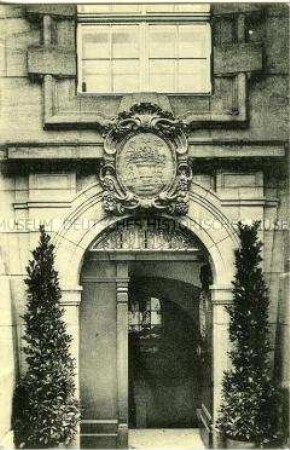 Eingang zum Ratskeller des Neuen Rathauses in Dresden