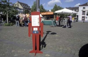 Platz mit Umfragestand
