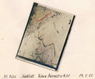Foto des Geländes südöstlich des "Vaux Kreuzes" (Luftbild)