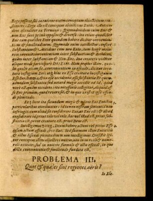 Problema III. Quot & quales sint regiones aeris?